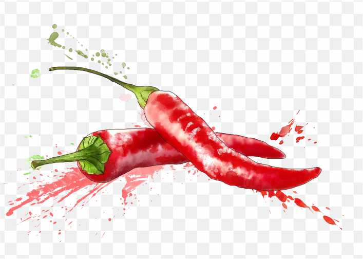 Chile Cayenne Pepper Ta Painted Background Chili Peppers PNG