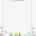 Flower, Cute Flowers, Pink And Yellow, Border, Watercolor Painting, Flower Arranging PNG