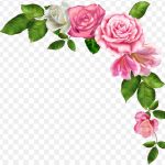 Pink Flowers, Borders And Frames Pink Flowers, Watercolor Flowers, Watercolor Painting, Watercolor Leaves, Flower Arranging PNG