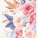Wedding İnvitation Watercolor Painting Flower, Watercolor Flowers, Multicolored Flowers İllustration, Watercolor Leaves, Flower Arranging, Hand PNG