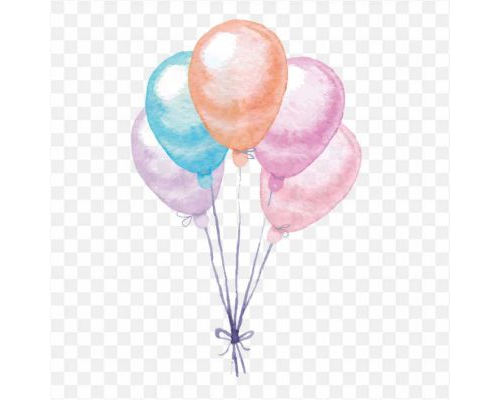 balloon watercolor, watercolor, painting vector, colorful balloons, balloons png